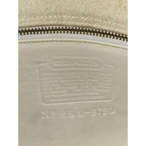 Vintage Coach Women's Bone Leather City Bag 9790 Crossbody Shoulder Bag 2419 - Picture 9 of 13